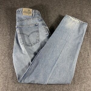 Vintage 90s Levi's Silver Tab Baggy Jeans 34X32 Skate Purple Label Batwing